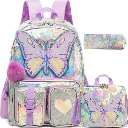 HTgroce Backpack for Girls Elementary Bookbag for School Backpack Set Girls Preschool Book Bag with Lunch Box Pencil Case on Amazon.ae - Price Tracker