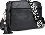 Cynure Women's Leather Crossbody Bag Zipper Shoulder Camera Purse - Best Deal Finder