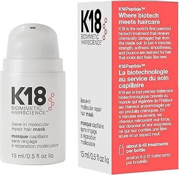 K18 Leave-In Molecular Repair Hair Mask, 15ml on Amazon.ae - Price Tracker