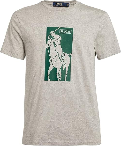 POLO RALPH LAUREN Red Big Polo Pony Cursive Logo T-Shirt 1967 on Amazon.ae - Price Tracker