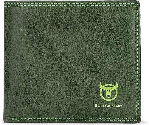 LUKZIJAES Genuine Leather Wallet for Men RFID Blocking Slim Bifold Front Pocket Wallets on Amazon.ae - Price Tracker