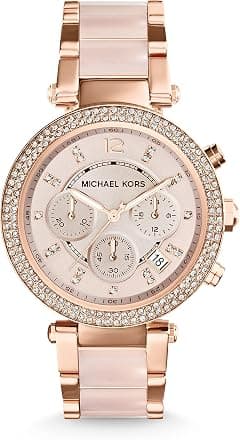 Michael Kors Parker Stainless Steel Watch With Glitz Accents - متتبع أسعار Amazon.sa