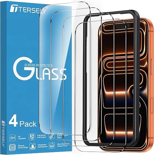 T Tersely 4 Pack Screen Protector for iPhone 17 Pro Max 6.9-Inch on Amazon.ae - Price Tracker