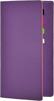 Hoffi Black Checkbook Covers for Personal Duplicate Checks, Genuine Leather Checkbooks Register Cover Holder Wallets for Women & Men, Purple, One size, Classic on Amazon.ae - Price Tracker