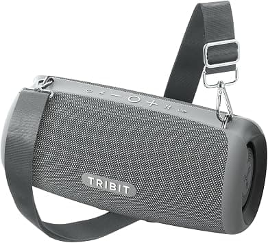 Tribit StormBox Lava Portable Bluetooth Speaker, 80W Loud Wireless Speaker, 24H Playtime, IP67 Waterproof, Bluetooth 5.4, Custom EQ, XBass, Built-in Mic, TWS Pairing for Camping/Beach/Party/Outdoor - Best Deal Finder