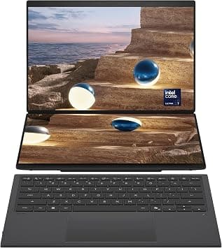 ASUS Zenbook Duo Dual Screen Laptop with Keyboard + Pen (Moher Gray) | Intel Core Ultra 7 355, Intel Arc Graphics, 32GB RAM, 1TB SSD, 2x 14"3K OLED Display, Win11 [UX8407AA-SN062W] على Amazon.ae - متتبع الأسعار