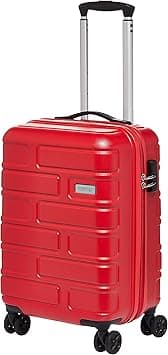 American Tourister Bricklane Hard Small Size Carry-on Cabin Luggage, Spinner wheels, (Material :ABS), TSA Combination Lock, Expandable, 55 cm/22 Inch, Red Color, 3 year Global Warranty on Amazon.ae - Price Tracker