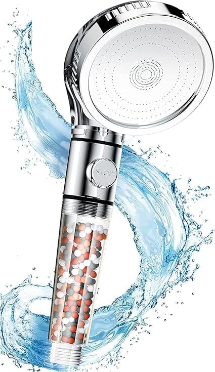 SKY-TOUCH Sky Touch High Pressure Filtered Shower Head For Hard Water And Filtering Impurities, Hand Held Shower Head With Filter Balls. on Amazon.ae - Price Tracker