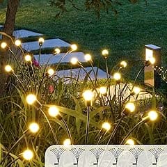 6Pack 8LED Solar Powered Firefly Lights,Outdoor Waterproof,Starburst Swaying Solar Lights, Garden Lights for Path Landscape Outdoor Decorative Lights（ White Warm ） - Amazon.ae Price Tracker
