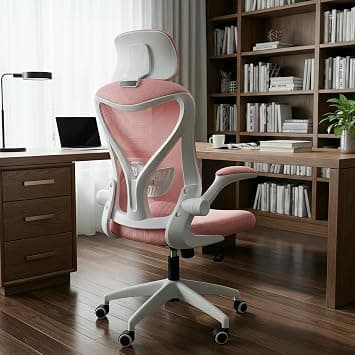 Drogo Ergonomic Office Chair for Work with SGS Class-3 Gas Lift, Breathable Korean Mesh, Adjustable Armrests, Lumbar Support,Computer Chair for Home or Office, Desk Chair (Pink) on Amazon.ae - Price Tracker