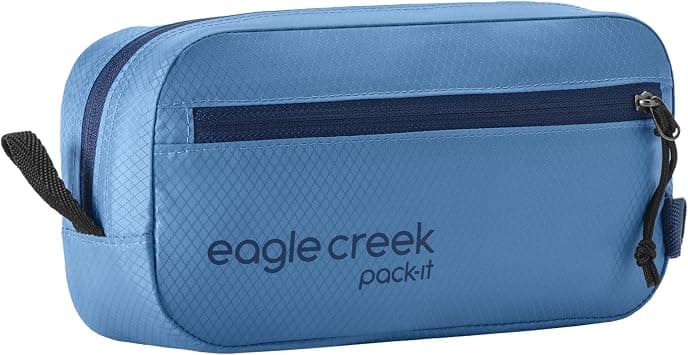 Eagle Creek Pack-It Isolate Quick Trip - Compact Travel Toiletry Bag for Optimizing Luggage Space - Lightweight - Water-Resistant - Easy-Grab Zipper - Sustainable Materials - X-Small - Blue Dawn on Amazon - Best Deal Finder