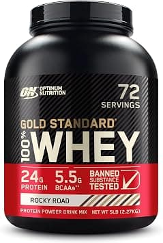 Optimum Nutrition Gold Standard 100% Whey Protein Isolate Powder, Rocky Road, 5 Lb - Best Deal Finder