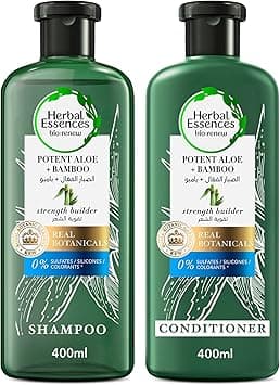Herbal Essences Sulfate Free Potent Aloe + Bamboo Shampoo & Conditioner For Dry Hair And Frizzy Hair, 400ml on Amazon.ae - Price Tracker