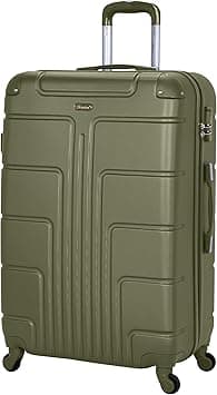 Senator Lightweight Luggage Checked Bag- Durable Hard Shell 32 Inches Suitcase for Unisex Travel A1012 | ABS Extra Large Hard sided with Spinner Wheels 4 (Checked Luggage 32-Inch, Olive) on Amazon.ae - Price Tracker