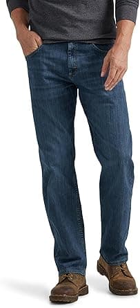Wrangler mens Classic 5-pocket Relaxed Fit Flex Jean Jeans (pack of 1) - دليلك لأفضل العروض