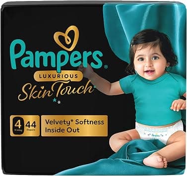 Pampers Luxurious Skin Touch – Premium Diapers with Luxurious Velvety Softness Inside Out, Size 4, 9-14kg, 44 Premium Diapers for Toddlers - Amazon.ae Price Tracker