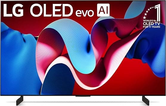 LG 42-Inch Class OLED evo C4 Series Smart TV 4K Processor Flat Screen with Magic Remote AI-Powered with Alexa Built-in (OLED42C4PUA, 2024) على Amazon.ae - متتبع الأسعار