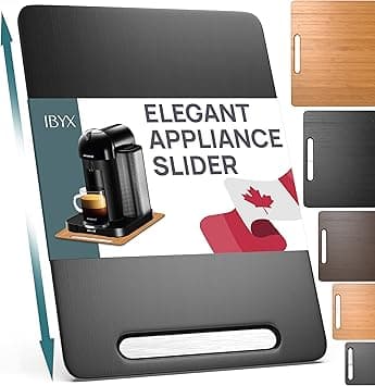 Ibyx Kitchen Appliance Slider for Counter and Food Processors – (9.5” X 14” Black on Amazon.ae - Price Tracker