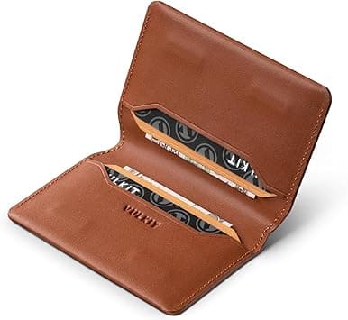 VULKIT Slim Minimalist Card Holder RFID Blocking Leather Credit Card Holder Front Pocket Wallet Magnetic Closure on Amazon.ae - Price Tracker