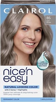 Clairol Nice'n Easy Permanent Hair Dye, 8S Soft Silver | Pack of 1 on Amazon.ae - Price Tracker