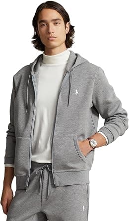 POLO RALPH LAUREN mens Double-knit Full-zip Hoodie Sweatshirt (pack of 1) - Best Deal Finder