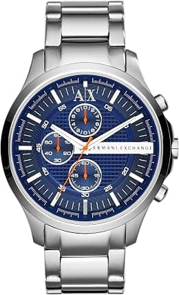 A|X Armani Exchange Chronograph Watch for Men; Men's Watch with Leather, Stainless Steel or Silicone Band - Best Deal Finder