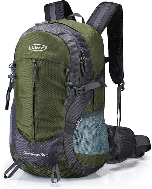 G4Free 35L Hiking Backpack Water Resistant Outdoor Sports Travel Daypack Lightweight with Rain Cover for Women Men on Amazon.ae - Price Tracker