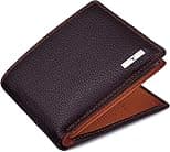 URBAN FOREST Kyle Brown/Orange Leather Wallet for Men - Best Deal Finder