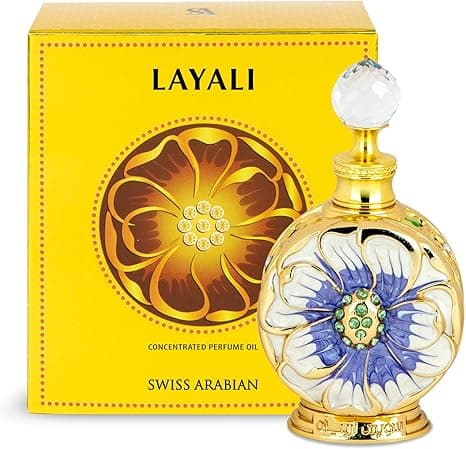 Swiss Arabian Layali Concentrated Perfume Oil, 15ml, Premium Quality Perfume Oil, Men and Women’s Fragrance, Floral Oud Luxurious Blend Perfumes for Women​ and Men on Amazon.ae - Price Tracker