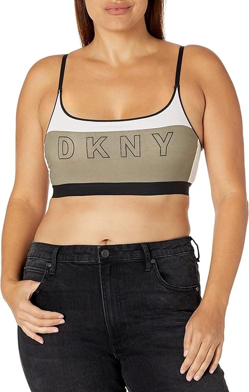 DKNY Women's Logo Scoop Wirefree Bralette Full Coverage Bra on Amazon.ae - Price Tracker