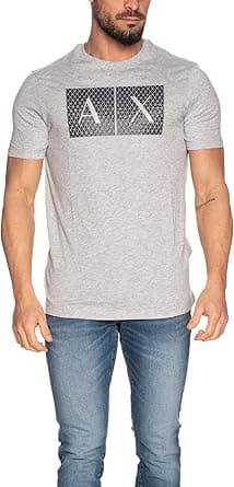 Armani Exchange Men's Logo Crew Neck Short Sleeve Jersey T-shirt T-Shirt (pack of 1) on Amazon.ae - Price Tracker