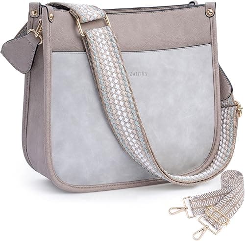 Crossbody Bag Women Vegan Leather Hobo Handbag Trendy Crossbody Shoulder Bag Purses For Women with 2 Adjustable Strap on Amazon.ae - Price Tracker