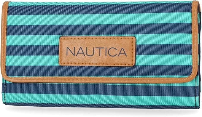 Nautica Women's RFID Blocking Clutch Wallet, Grey, 11 Card Slots, Coin Pocket, ID Window, RFID Protection on Amazon.ae - Price Tracker