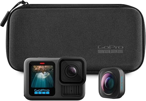 GoPro HERO13 Black Ultra Wide Edition - Waterproof Action Camera with 5.3K60 Video, 27MP Photo, Boosted 177-degree FOV + Compatability with HB-Series Lenses - with Official GoPro UAE Warranty - Best Deal Finder