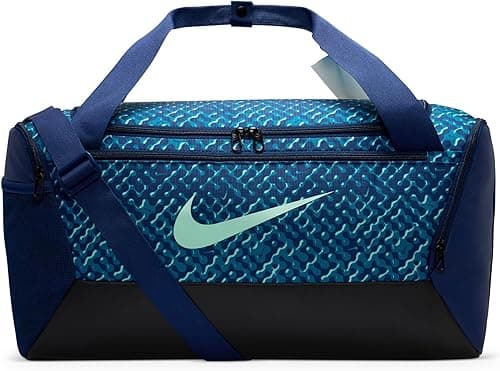 Nike Brasilia Small Duffle 9.5 All Over Print Duffel Bags For Unisex Blue Void/Black/(Mint Foam) Misc on Amazon.ae - Price Tracker