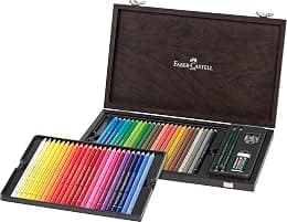 Faber Castell Colour Pencil Polychromos Wood Case of 48 Cls - متتبع أسعار Amazon.sa
