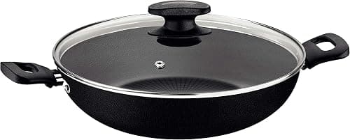 Tramontina Loreto 28cm 3.3L Black Wok Pot with Interior and Exterior Starflon Max PFOA Free Nonstick Coating Made In Brazil -27817033 على Amazon.ae - متتبع الأسعار