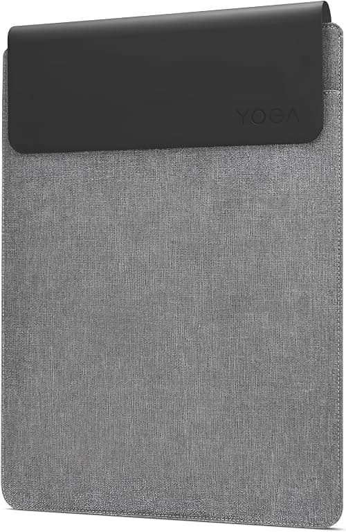 Lenovo Yoga Laptop Sleeve – 14.5 inch – Magnetic Closure – Slim & Light – Made from Recycled Materials – Separate Accessory Pocket – Grey على Amazon.ae - متتبع الأسعار