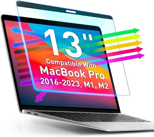 VINTEZ Magnetic Blue Light Screen Protector Compatible With MacBook Pro 13" 2016, 2017, 2018, 2019, 2020, 2021, 2022, 2023, M1, M2 Anti Blue Light Blocking Filter for Laptop on Amazon.ae - Price Tracker