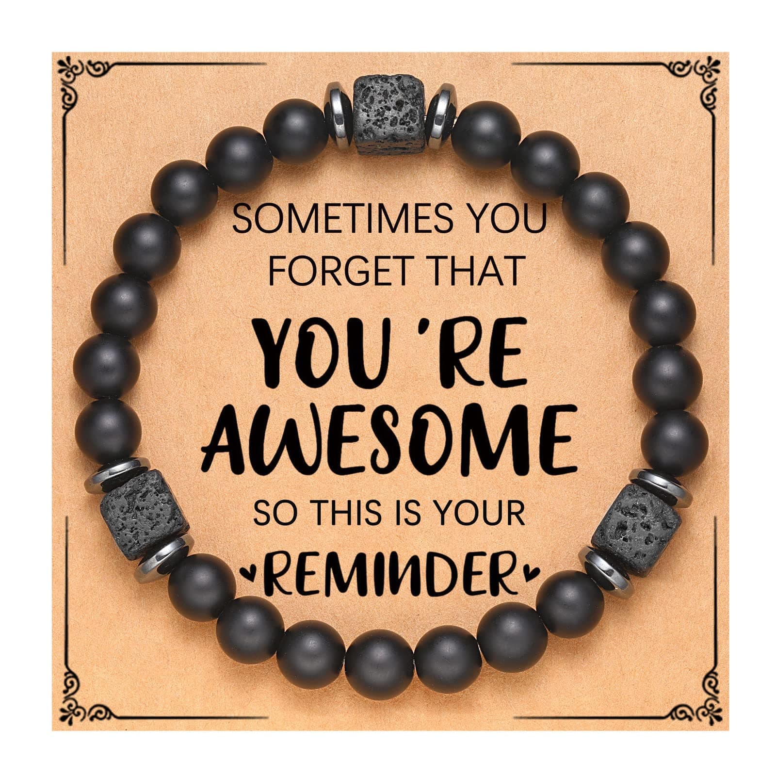 To My Husband, Boyfriend, Son, Grandson, Dad, Grandpa, Papa, Daddy, Brother, Man, Stepdad, Uncle, Fiance, Soulmate, Nephew, Godfather Gifts, Elastic Rope Bracelet for Men Teen Boys on Amazon.ae - Price Tracker