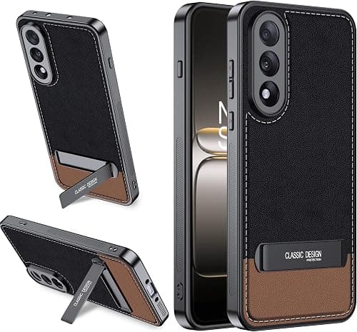 Lemxiee Cover for OnePlus Nord 5 Case with folding stand & Anti-fingerprint & Anti-slip Flexible Silicone + PU leather case brown على Amazon.ae - متتبع الأسعار