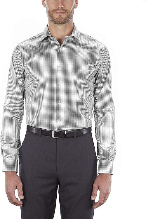 Van Heusen Men's Dress Shirt Regular Fit Flex Collar Check on Amazon.ae - Price Tracker