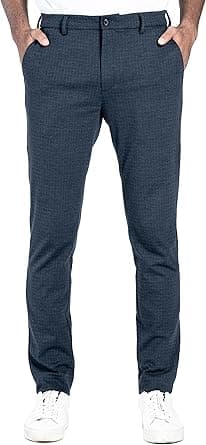 The Pant Project Luxurious, Stretchy Casual Pants for Men, Stylish, Fashionable Slim-Fit Men's Pants for Office or Party, With Expandable Waist and 4-Way Stretch on Amazon.ae - Price Tracker