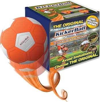 Kickerball - Curve and Swerve Soccer Ball/Football Toy - Kick Like The Pros, Great Gift for Boys and Girls - Perfect for Outdoor & Indoor Match or Game, Bring The World Cup to Your Backyard على Amazon.ae - متتبع الأسعار