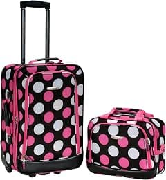 Rockland Fashion Softside Upright Luggage Set - متتبع أسعار Amazon.sa