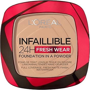 L’Oréal Paris Infaillible 24H Fresh Wear Foundation in a powder, 120 Warm Vanilla on Amazon.ae - Price Tracker