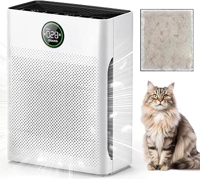 MOOKA Air Purifiers for Home Large Room up to 2200sq.ft, Air purifier for Home Pets with Washable Filter, PM 2.5 Display Air Quality Sensor Air Cleaner for Bedroom, Dorm room, Pets, Office, PR1 on Amazon.ae - Price Tracker