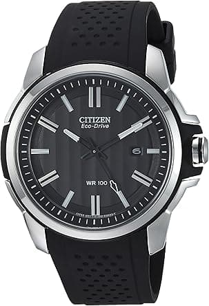 Citizen Eco-Drive Weekender Mens Watch, Stainless Steel with Polyurethane Strap on Amazon.ae - Price Tracker