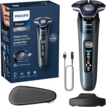 Philips Rechargeable Wet/Dry Electric Shaver Series 9000 with SenseIQ and Comfort Glide Ring Technology, Battery Powered, Silver on Amazon.ae - Price Tracker