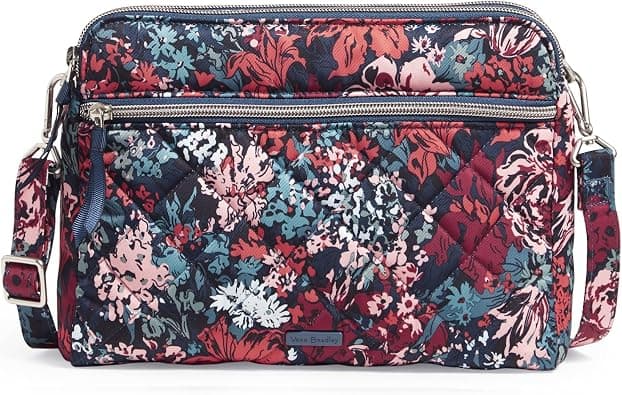 Vera Bradley Women's Performance Twill Triple Compartment Crossbody Purse على Amazon.ae - متتبع الأسعار
